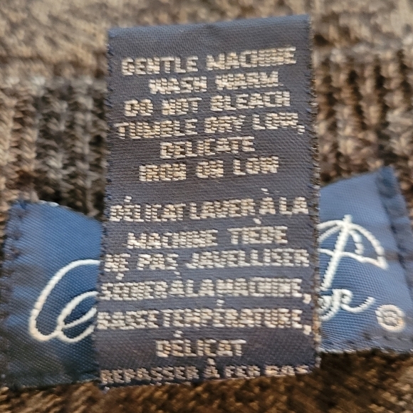 ARNOLD PALMER V-Neck Sweater with Diamond Pattern, Size Large - Picture 8 of 10